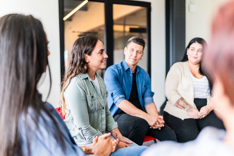 photo of Group therapy - addiction treatment group - support group