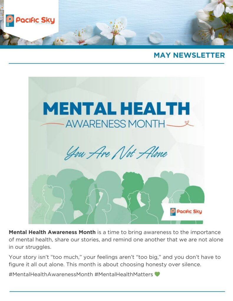 Pacific Sky May Alumni Newsletter